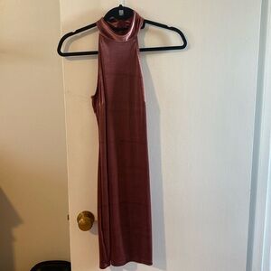 Lulu’s Velvet Halter Mini Dress